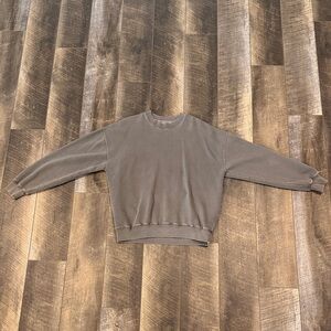 Gray Abercrombie Crewneck Sweatshirt
